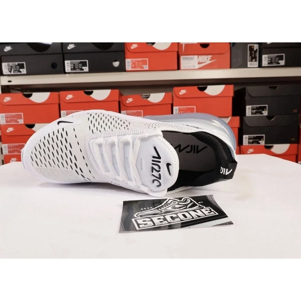 Nike Air Max 270 White Black Mens Running Shoes AH8050-100 Sneaker SIZE 11